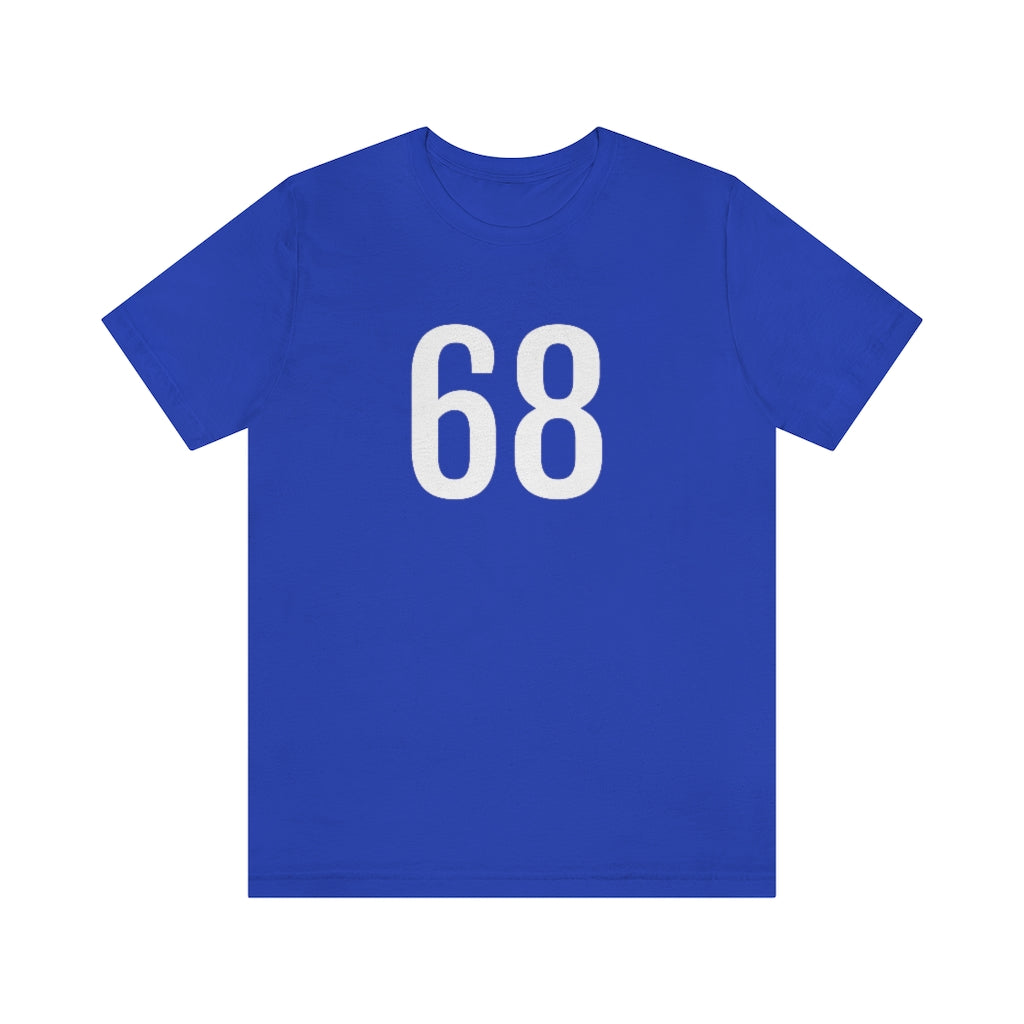 True Royal T-Shirt 68 Numbered T Shirt with Number On Them for Numerological Black Tshirt Outfit Petrova Designs