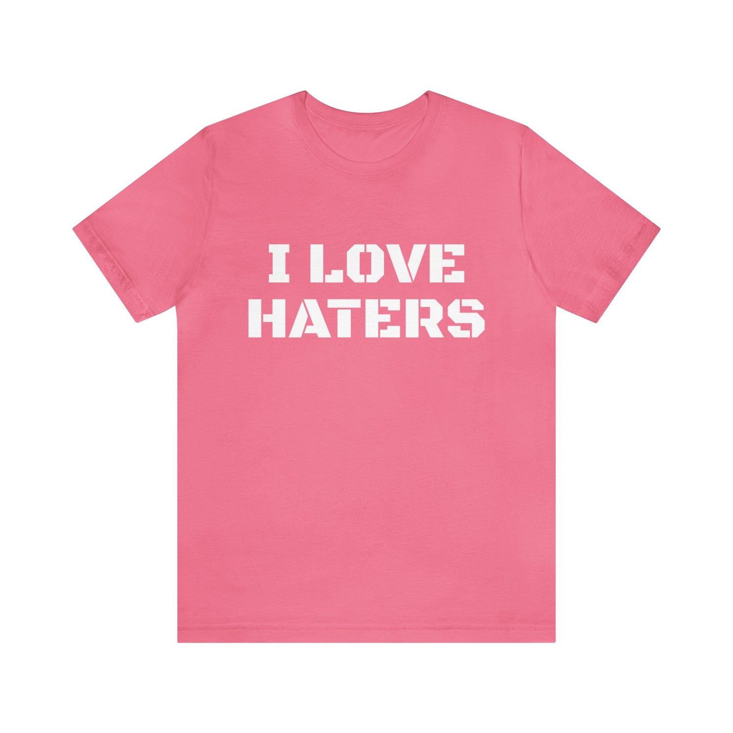 Haters T-Shirt | For Haters Charity Pink T-Shirt Petrova Designs