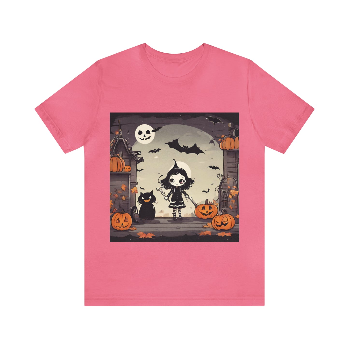 Halloween Cute T-Shirt | Halloween Gift Ideas Charity Pink T-Shirt Petrova Designs