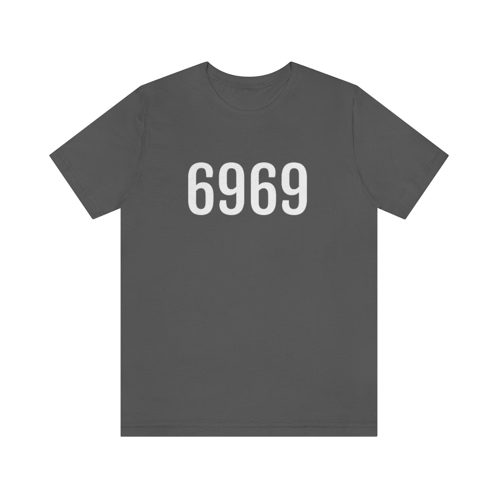 Asphalt T-Shirt 6969 T-Shirt Angel Number Tee Shirt with Numbers On Them for Numbered Outfit Petrova Designs