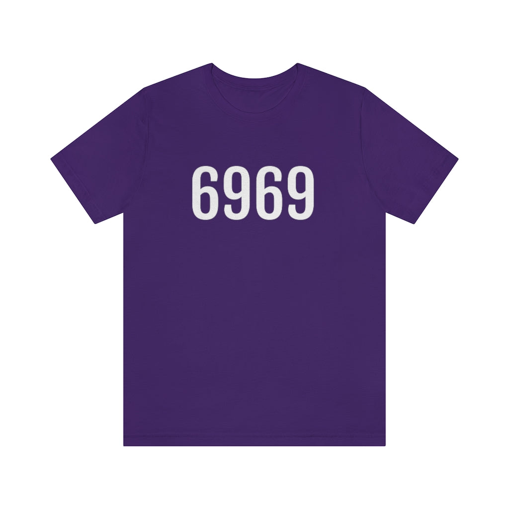 Team Purple T-Shirt 6969 T-Shirt Angel Number Tee Shirt with Numbers On Them for Numbered Outfit Petrova Designs