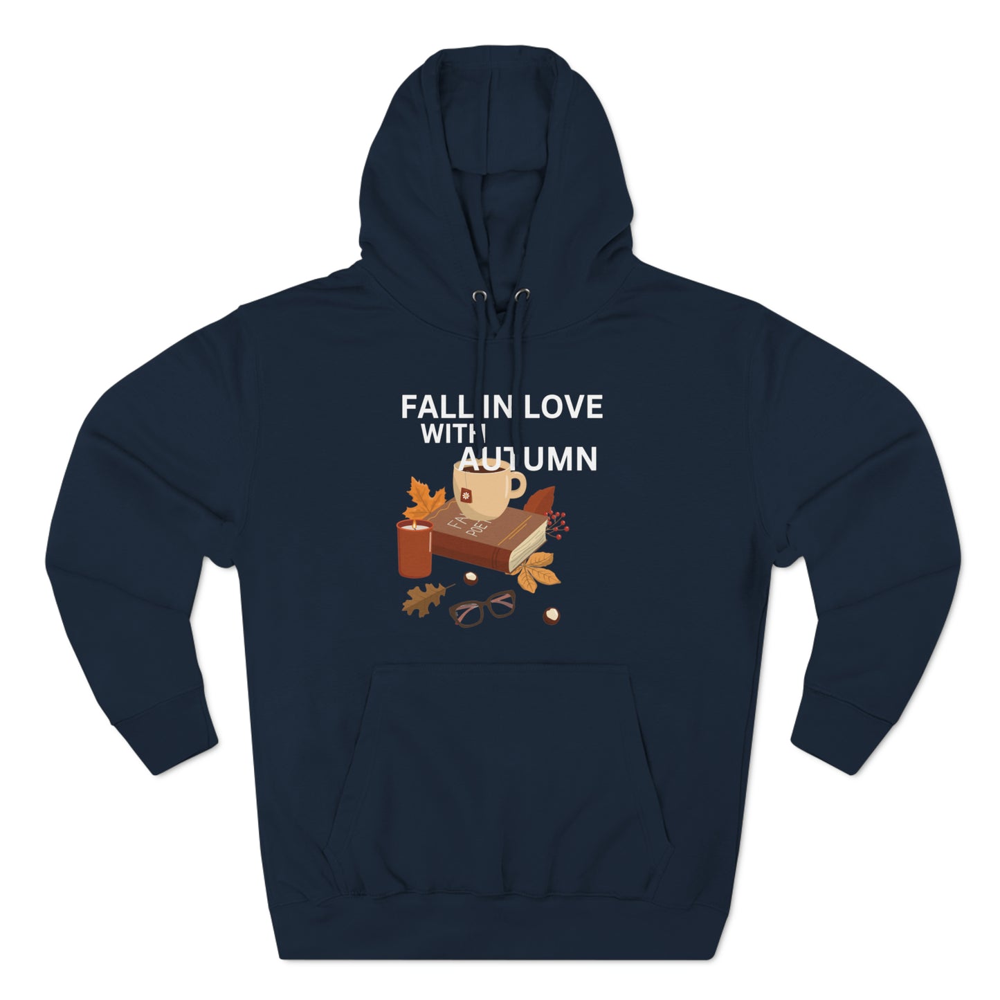 Navy Hoodie Autumn Hoodie | Fall Season Lover Sweatshirt Petrova Designs