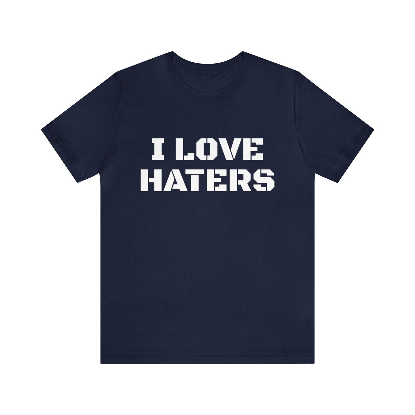 Haters T-Shirt | For Haters Navy T-Shirt Petrova Designs