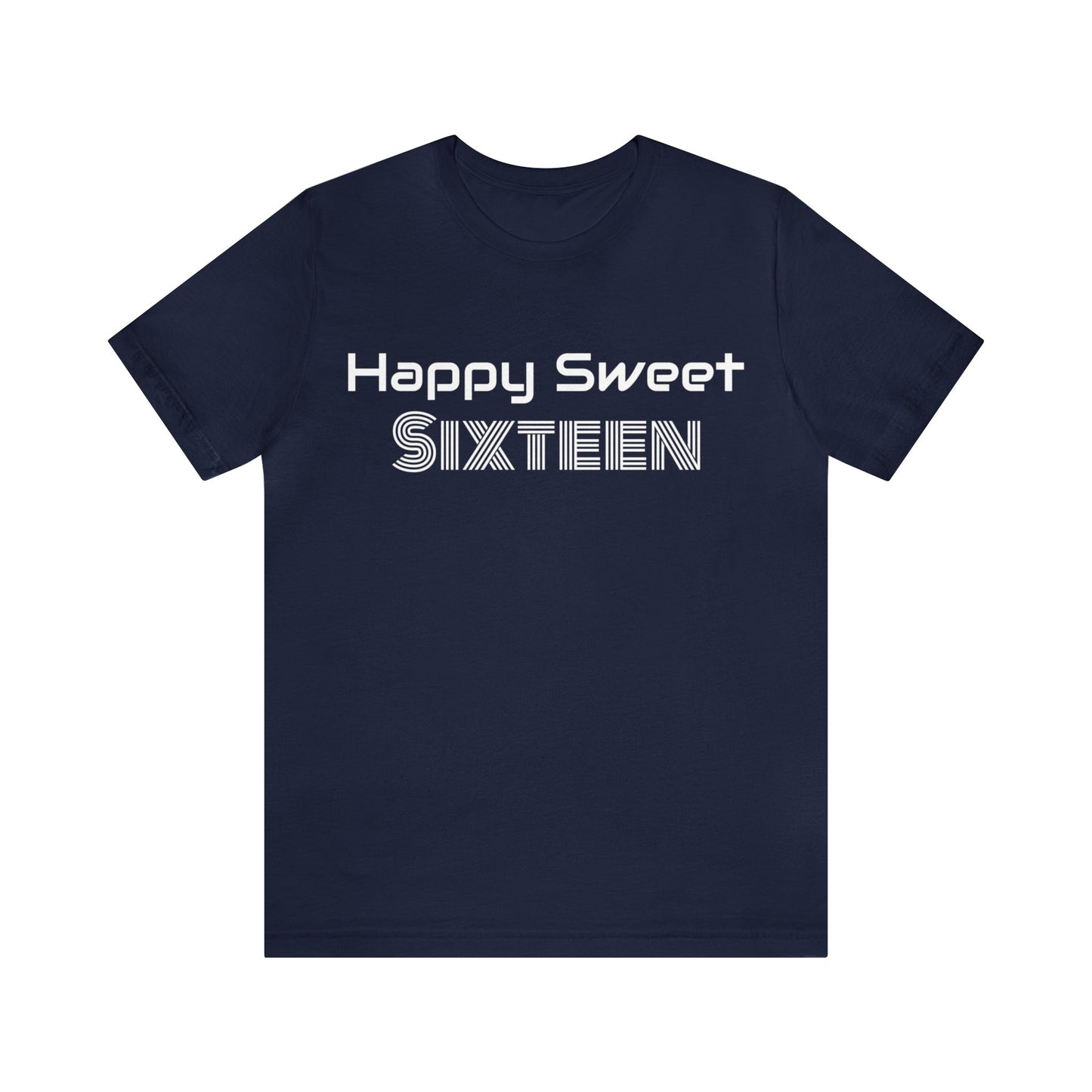 Sweet 16 T-Shirt | Sweet Sixteen Navy T-Shirt Petrova Designs