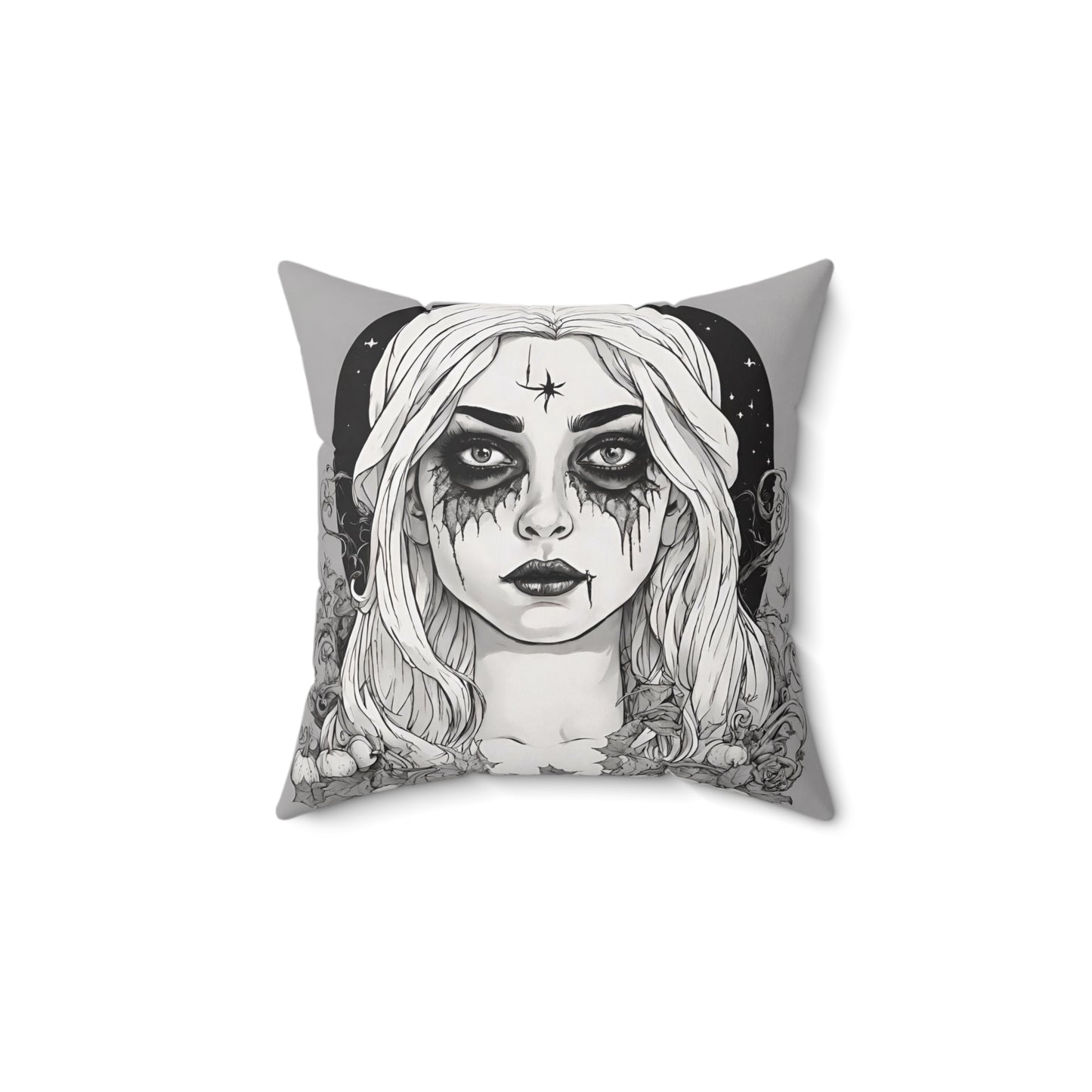 Witch Throw Pillow | Halloween Home Décor 14" × 14" Home Decor Petrova Designs