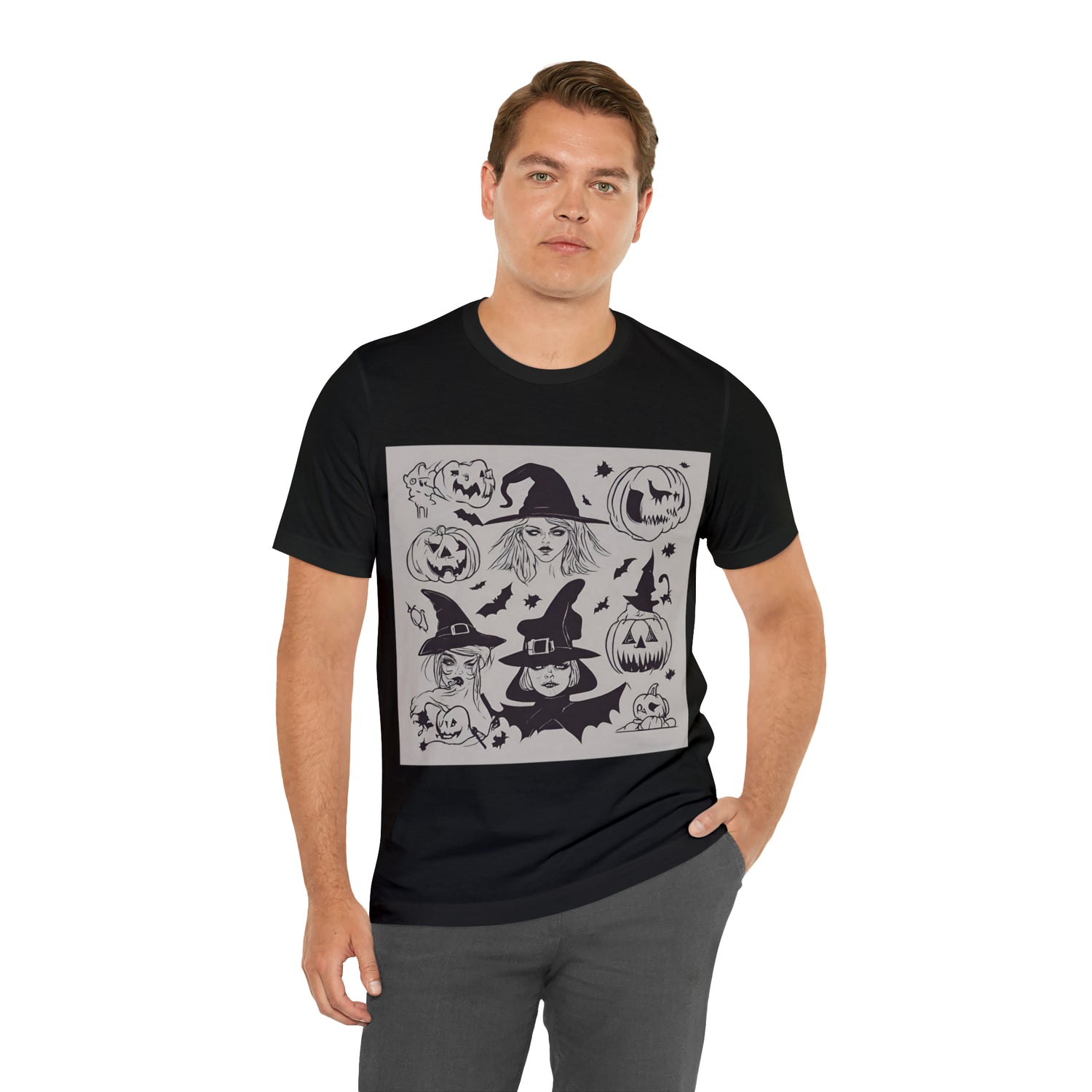 Halloween T-Shirt with Witches | Halloween Gift Ideas T-Shirt Petrova Designs