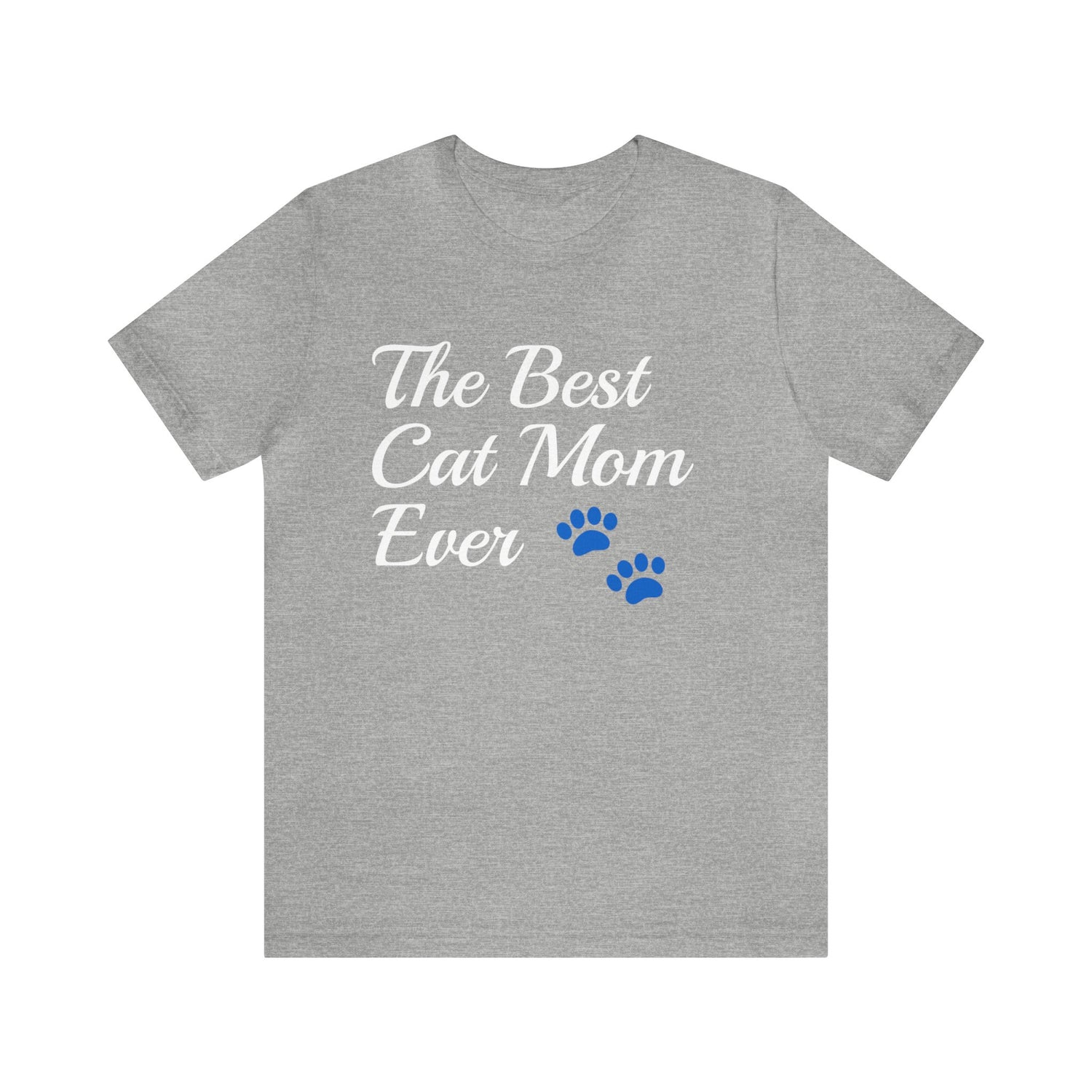 Cat Mom T-Shirt | Cat Owner Gift Idea Athletic Heather T-Shirt Petrova Designs