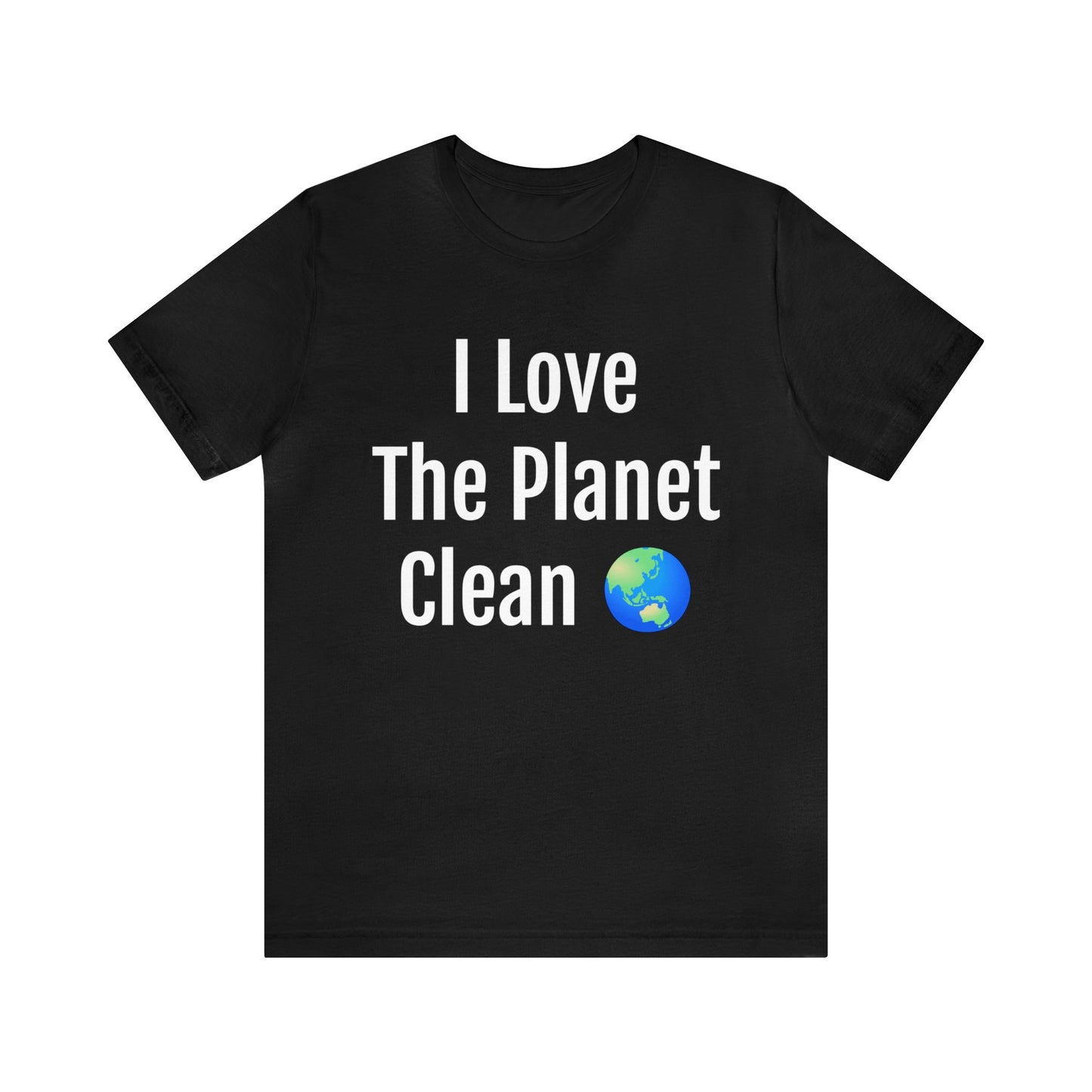 Clean Planet Activist T-Shirt Black T-Shirt Petrova Designs