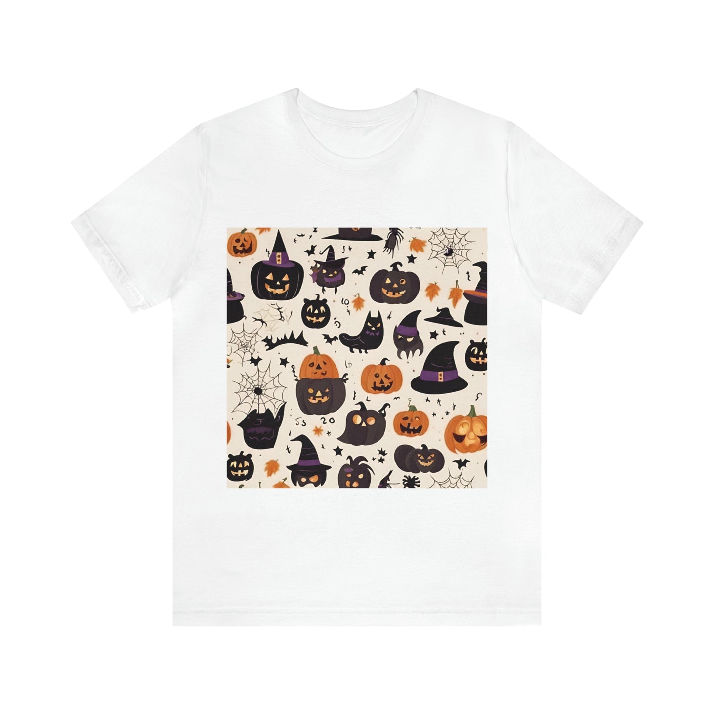 Halloween Pumpkins T-Shirt | Halloween Gift Ideas White T-Shirt Petrova Designs