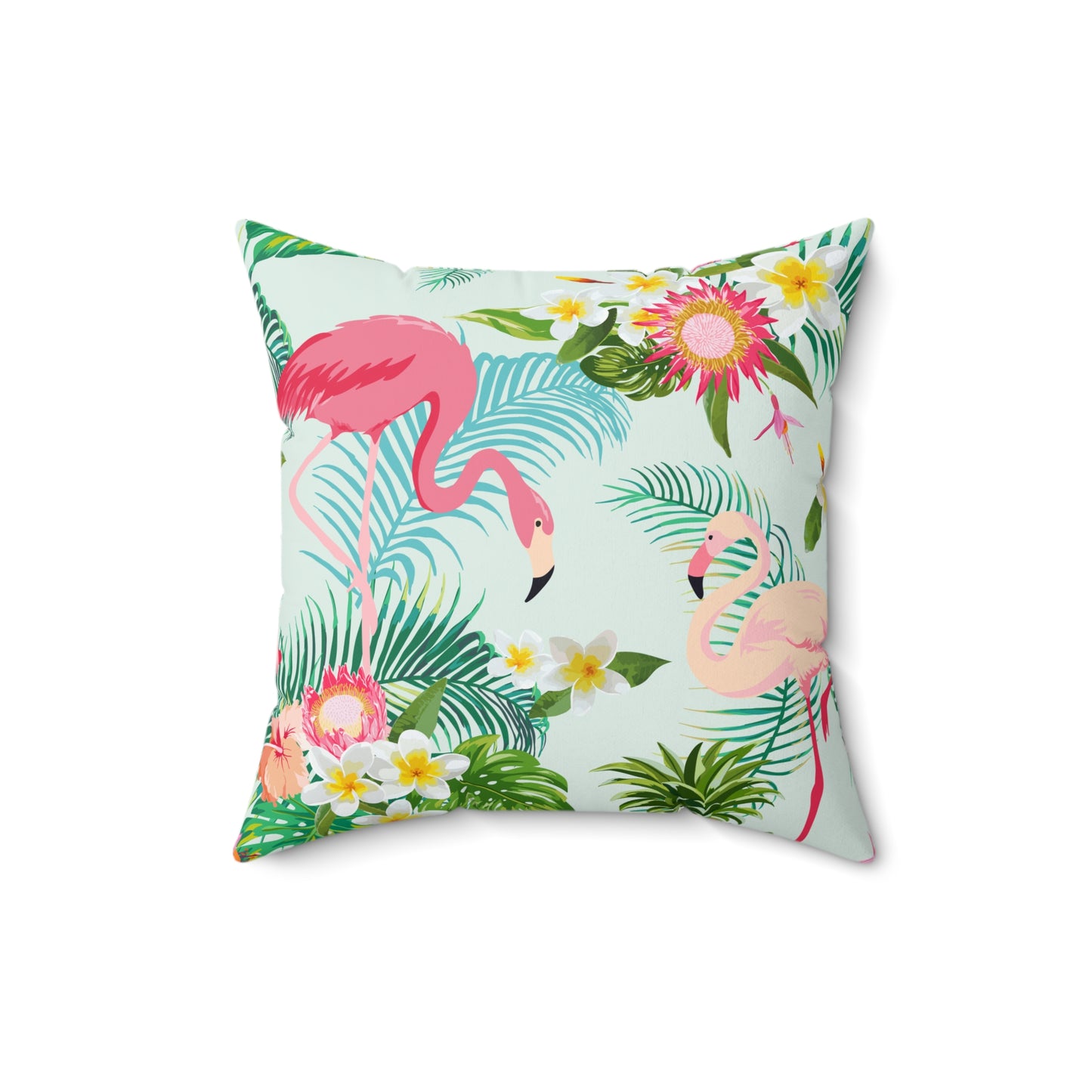 Home Decor Throw Pillow Bedroom Sofa Throw Pillows for Couch Decorative Pillows and Throws Animal Flamingo Printify