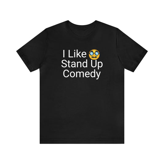 Comedian T-Shirt | Stand Up Comedy Black T-Shirt Petrova Designs