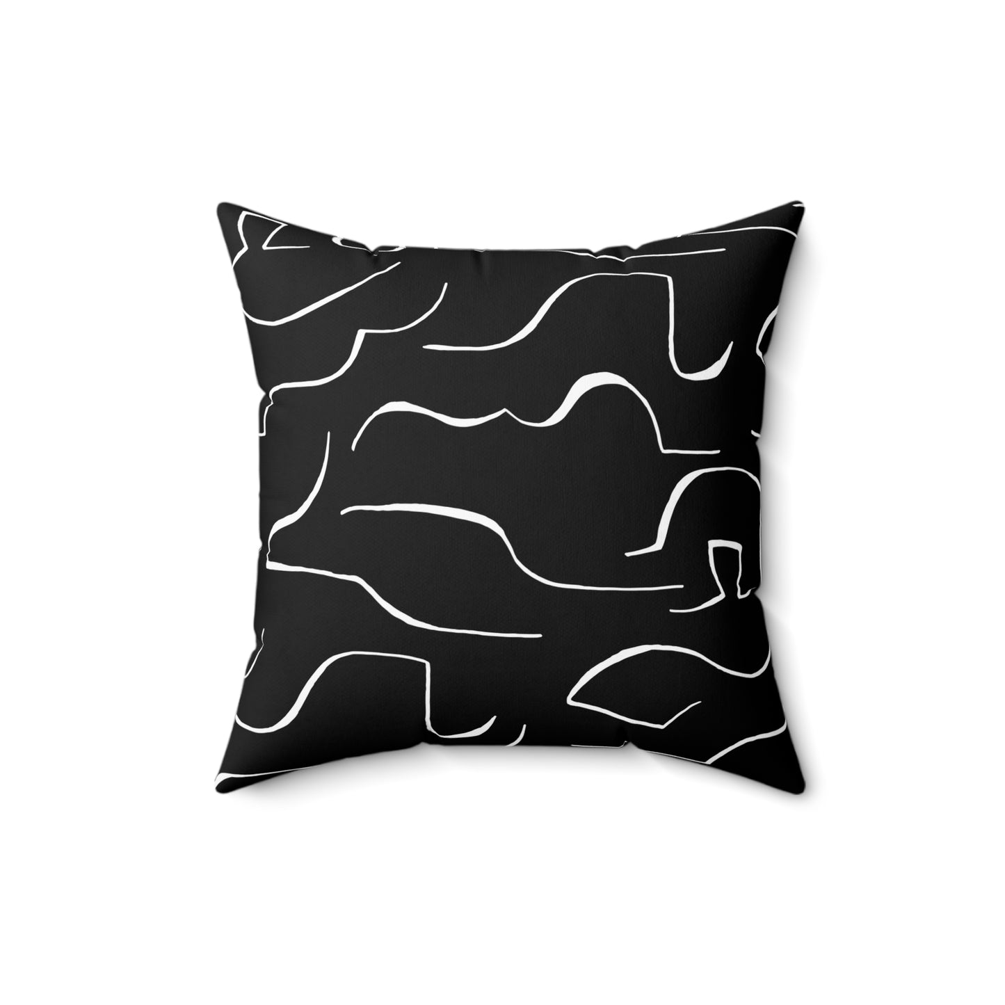 Home Decor Throw Pillows Bedroom Living Room Decorative Pillows for Couch Sofa Accent Pillows Black Printify