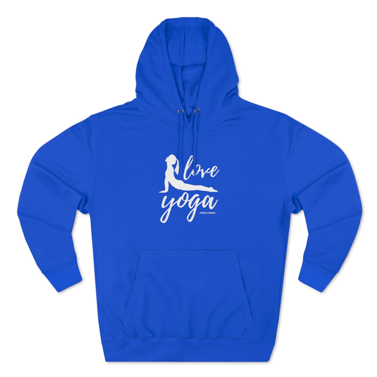 Royal Blue Hoodie Sweatshirt Pullover Hoodie for Yoga Essentials Hoodie Lovers Petrova Designs