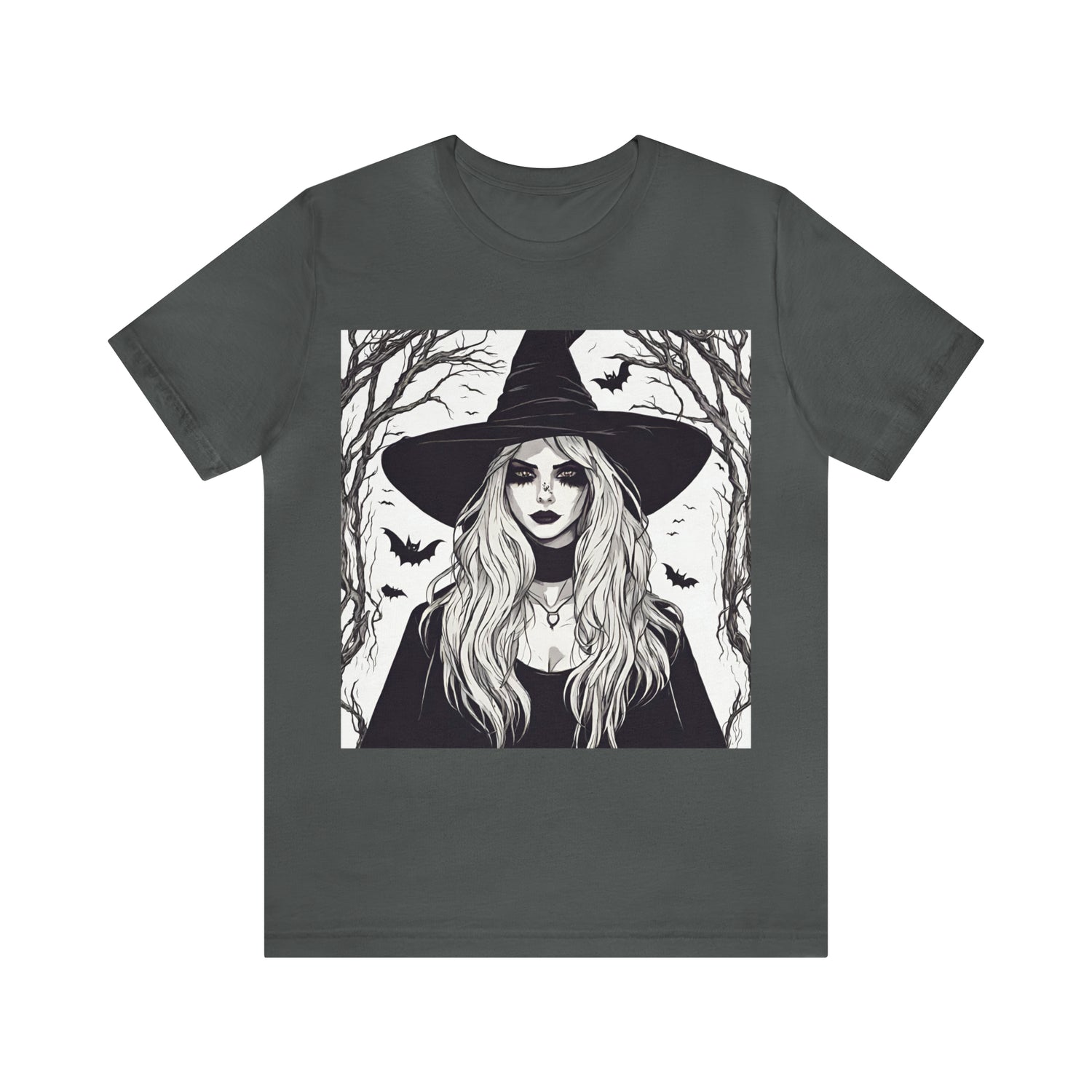Halloween Beautiful Witch T-Shirt | Halloween Gift Ideas Asphalt T-Shirt Petrova Designs