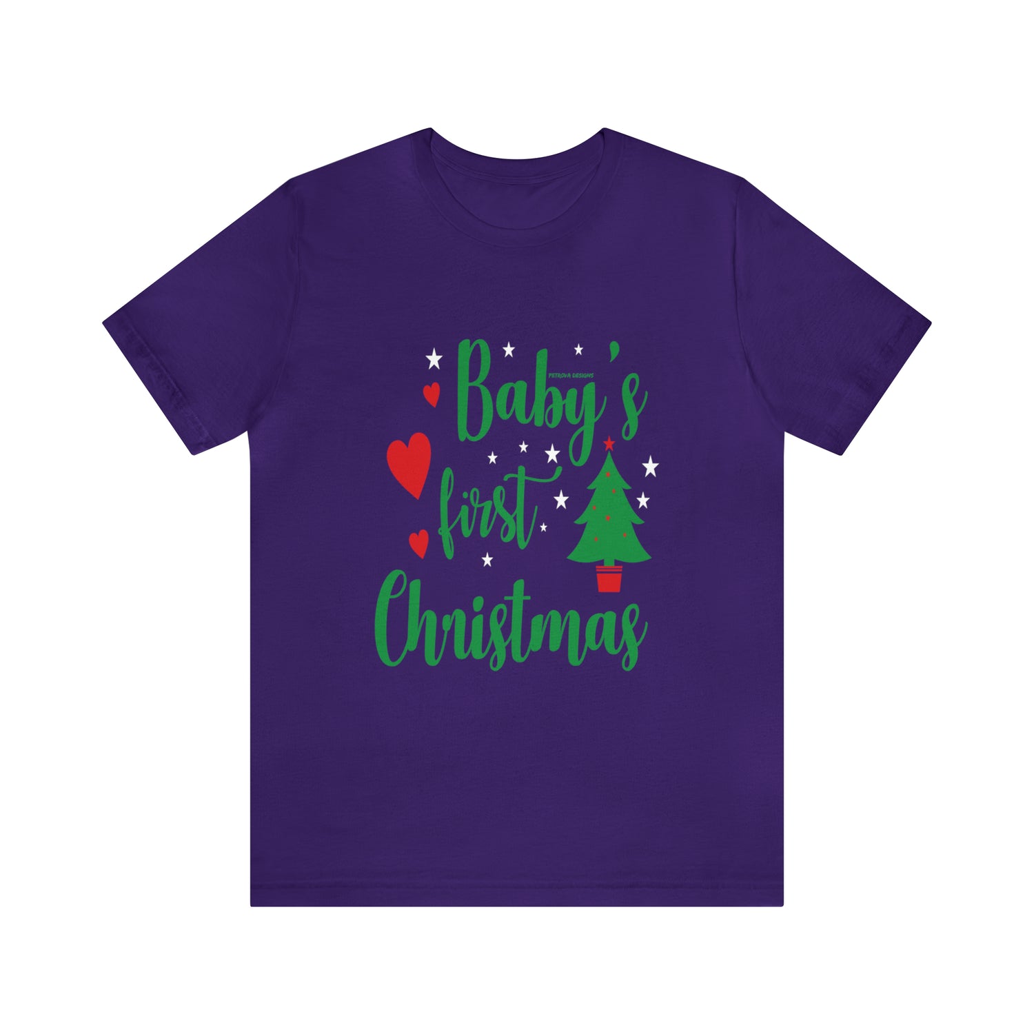 T-Shirt Tshirt Design Gift for Friend and Family Short Sleeved Shirt Christmas Petrova Designs