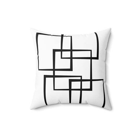 Home Decor Throw Pillow Covers and Inserts for Couch Sofa Throw Pillows Bedroom Living Room White Black Printify