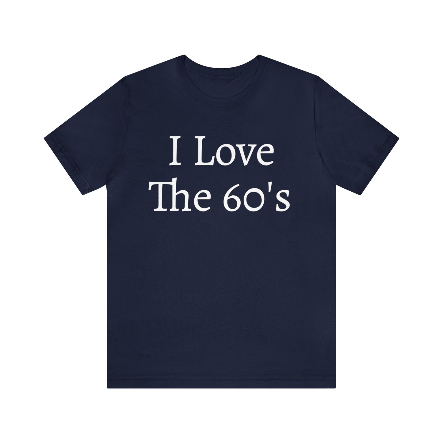 60's Lover T-Shirt | Born In 1960 Navy T-Shirt Petrova Designs