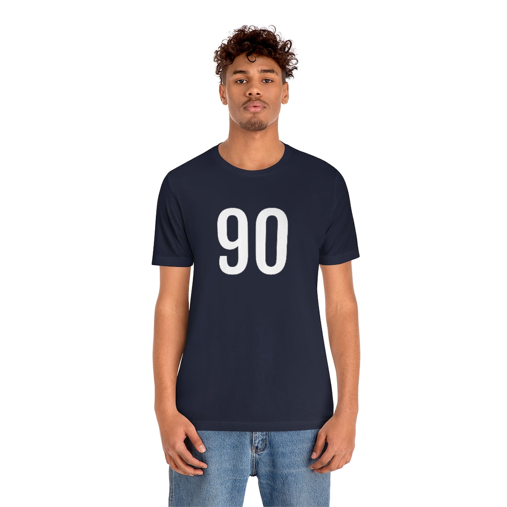 T-Shirt 90 Tee Shirt with Numbers On Them for Numbered T-Shirt Outfit Numerology Aesthetic Petrova Designs