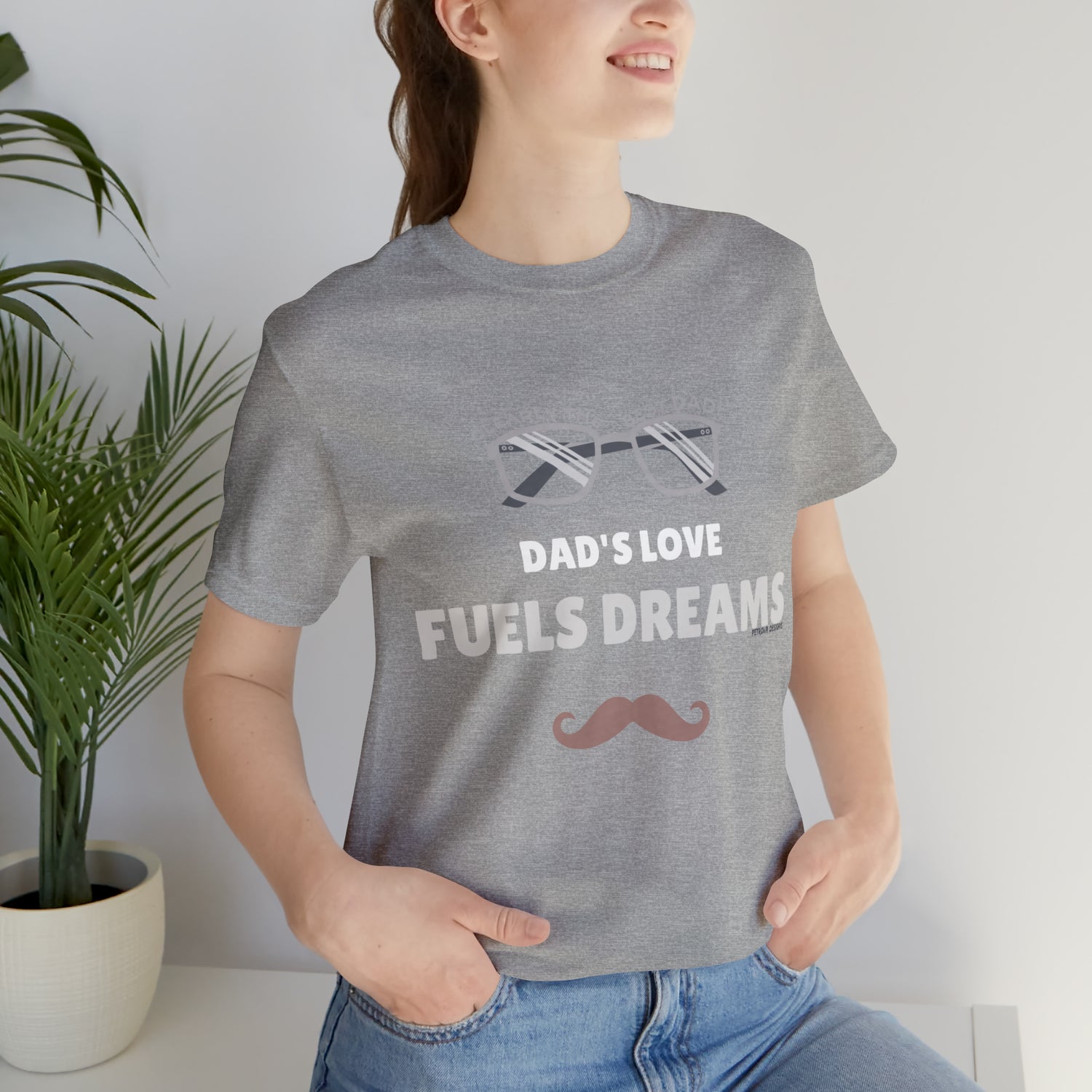Father's Day Witty Tee | Father's Day Gift Idea T-Shirt Athletic Heather T-Shirt Petrova Designs