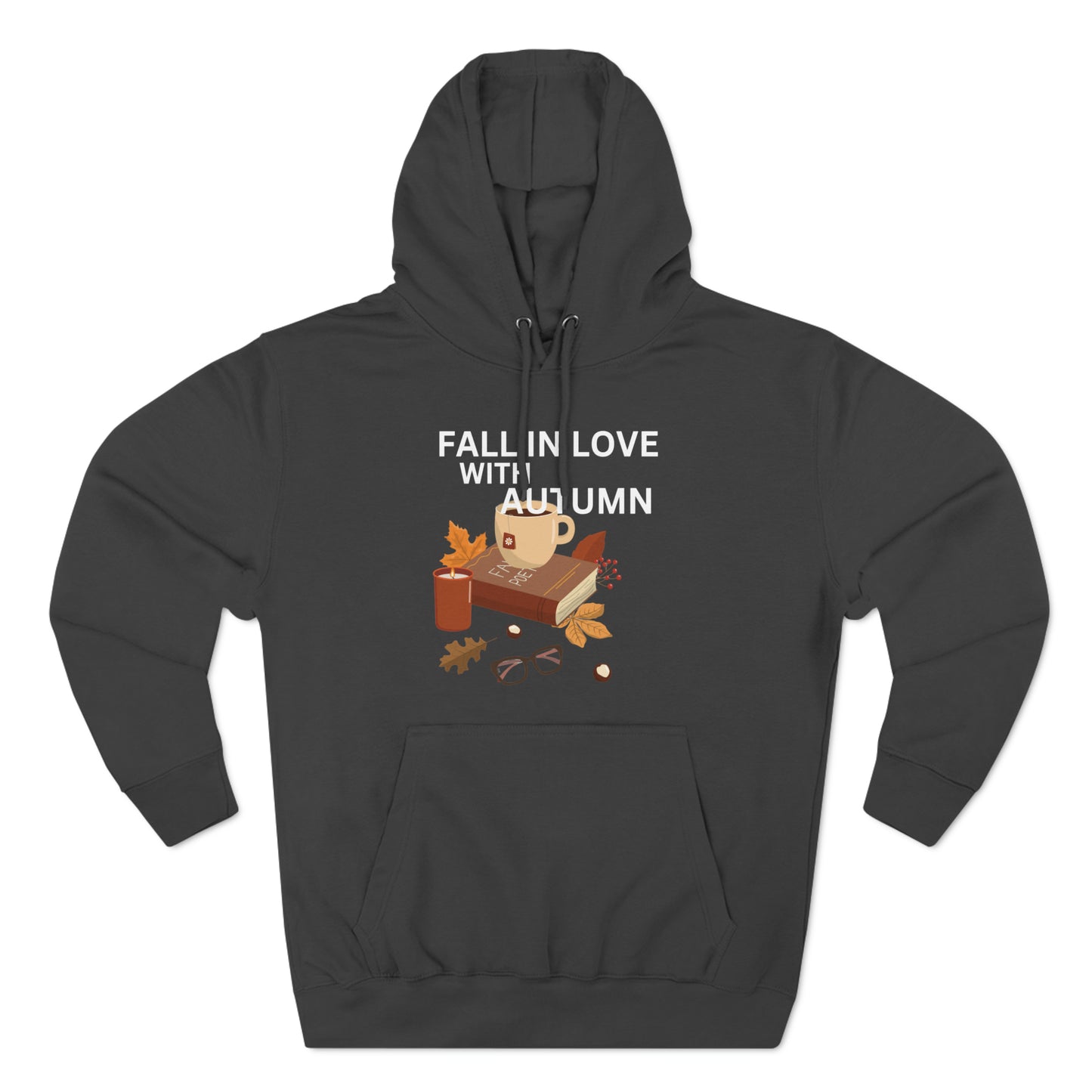 Autumn Hoodie | Fall Season Lover Sweatshirt Charcoal Heather Hoodie Petrova Designs