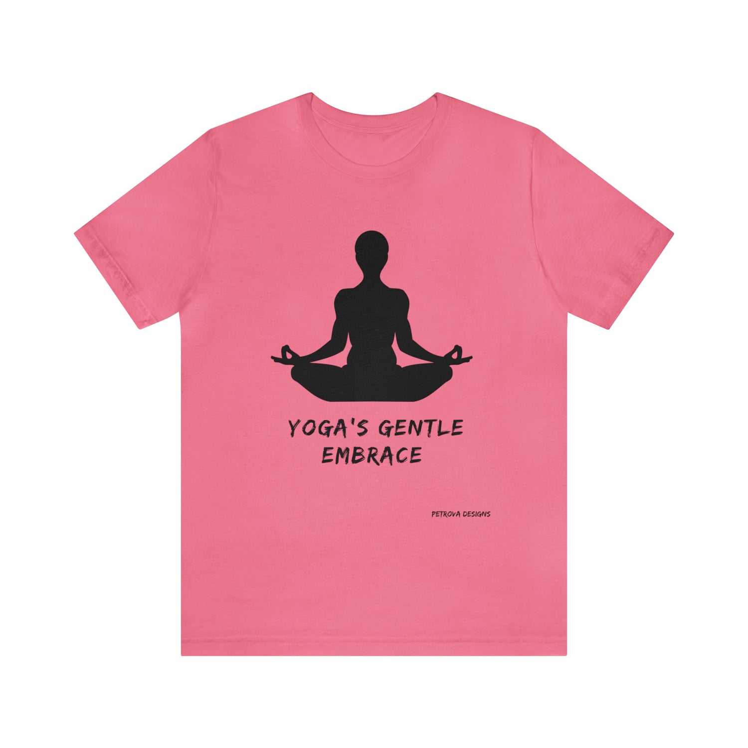 Yoga T-Shirt | For Yoga Lovers Charity Pink 2XL T-Shirt Petrova Designs