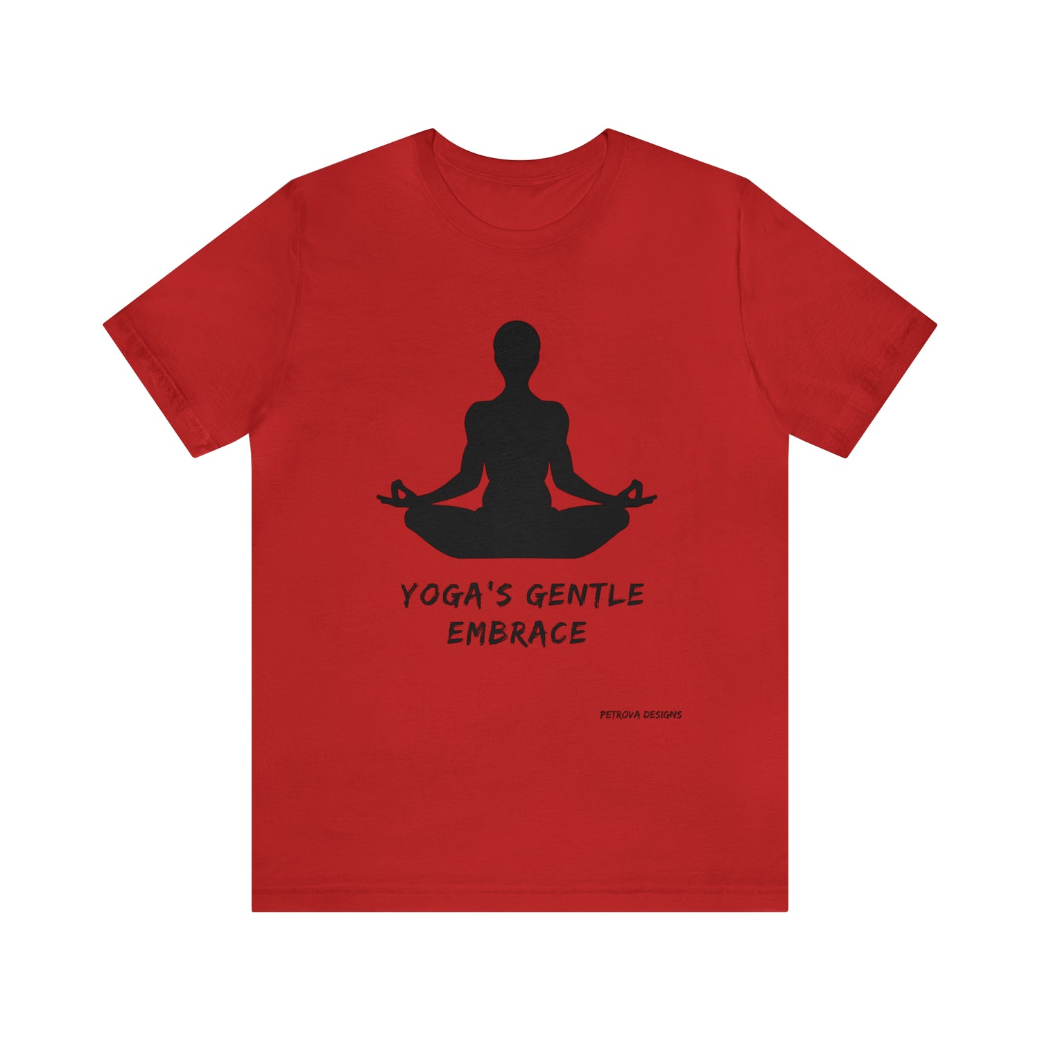 Yoga T-Shirt | For Yoga Lovers Red T-Shirt Petrova Designs