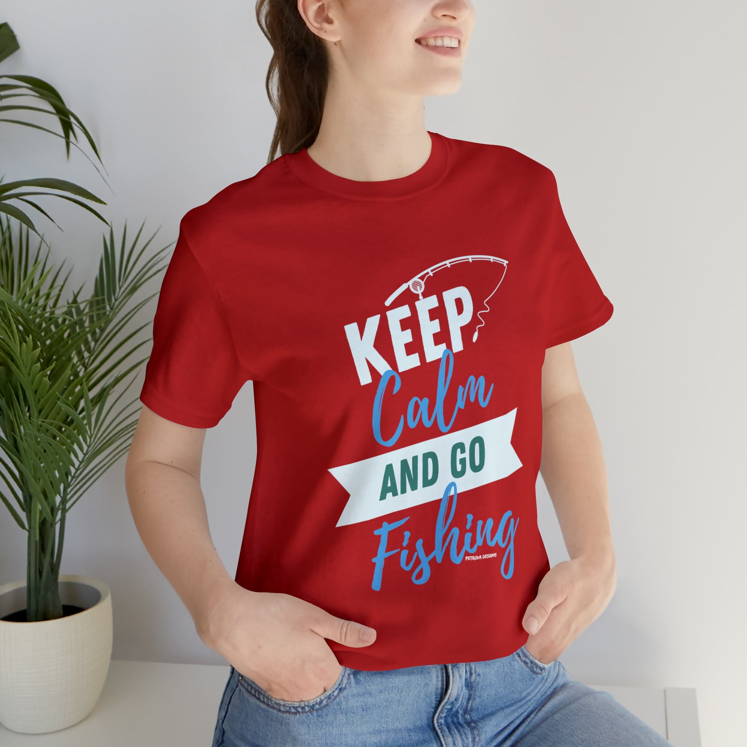 Fishing Hobby T-Shirt | Fishing Lover Gift Idea Red T-Shirt Petrova Designs