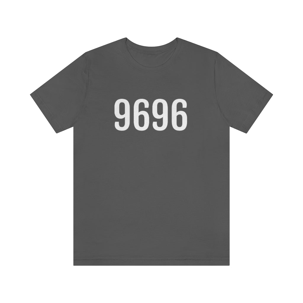 Asphalt T-Shirt 9696 T-Shirt Angel Number Tee Shirt with Numbers On Them for Numbered Outfit Petrova Designs