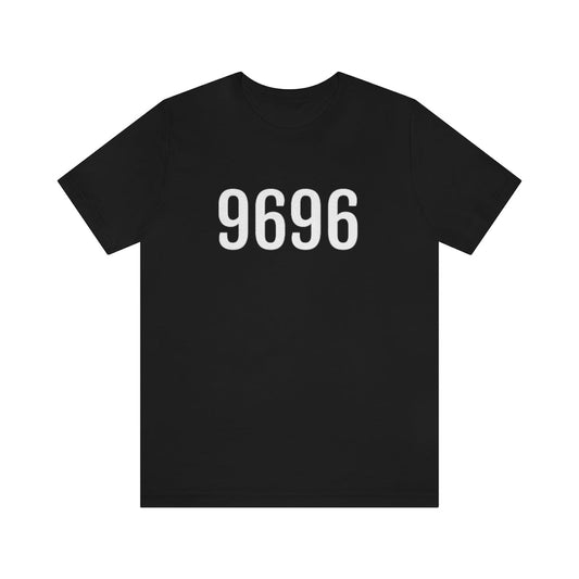 Black T-Shirt 9696 T-Shirt Angel Number Tee Shirt with Numbers On Them for Numbered Outfit Petrova Designs