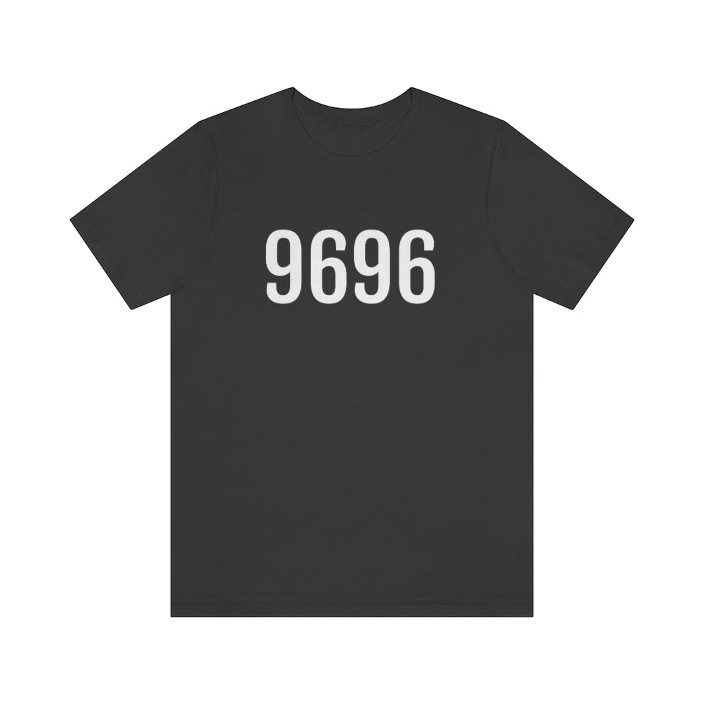 Dark Grey T-Shirt 9696 T-Shirt Angel Number Tee Shirt with Numbers On Them for Numbered Outfit Petrova Designs