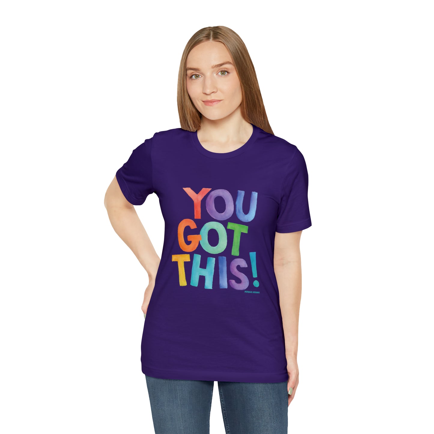 You Got This T-Shirt | Motivational T-Shirt Team Purple T-Shirt Petrova Designs