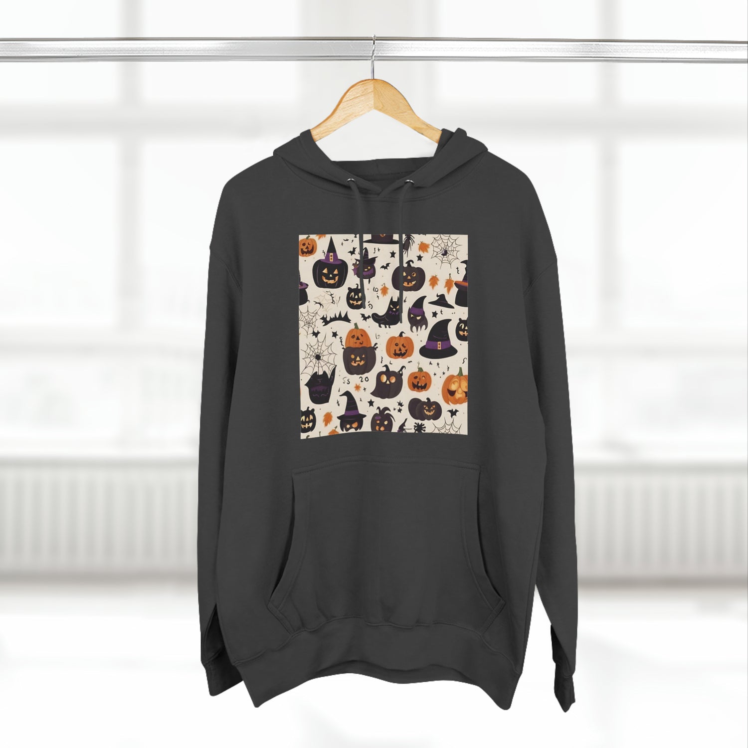 Charcoal Heather Hoodie Halloween Hoodie Design for Sweatshirt Outfit Fall Petrova Designs