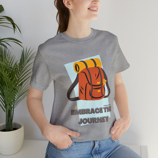 Backpacker T-Shirt | Traveler Gift Idea Athletic Heather T-Shirt Petrova Designs