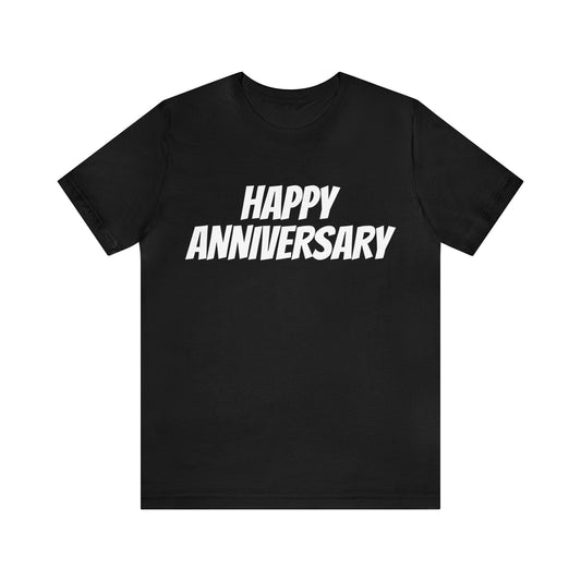 Black T-Shirt Anniversary Text Shirt for Men & Women Black Bella Canvas Shirts for Tshirt Outfit Aesthetic Petrova Designs