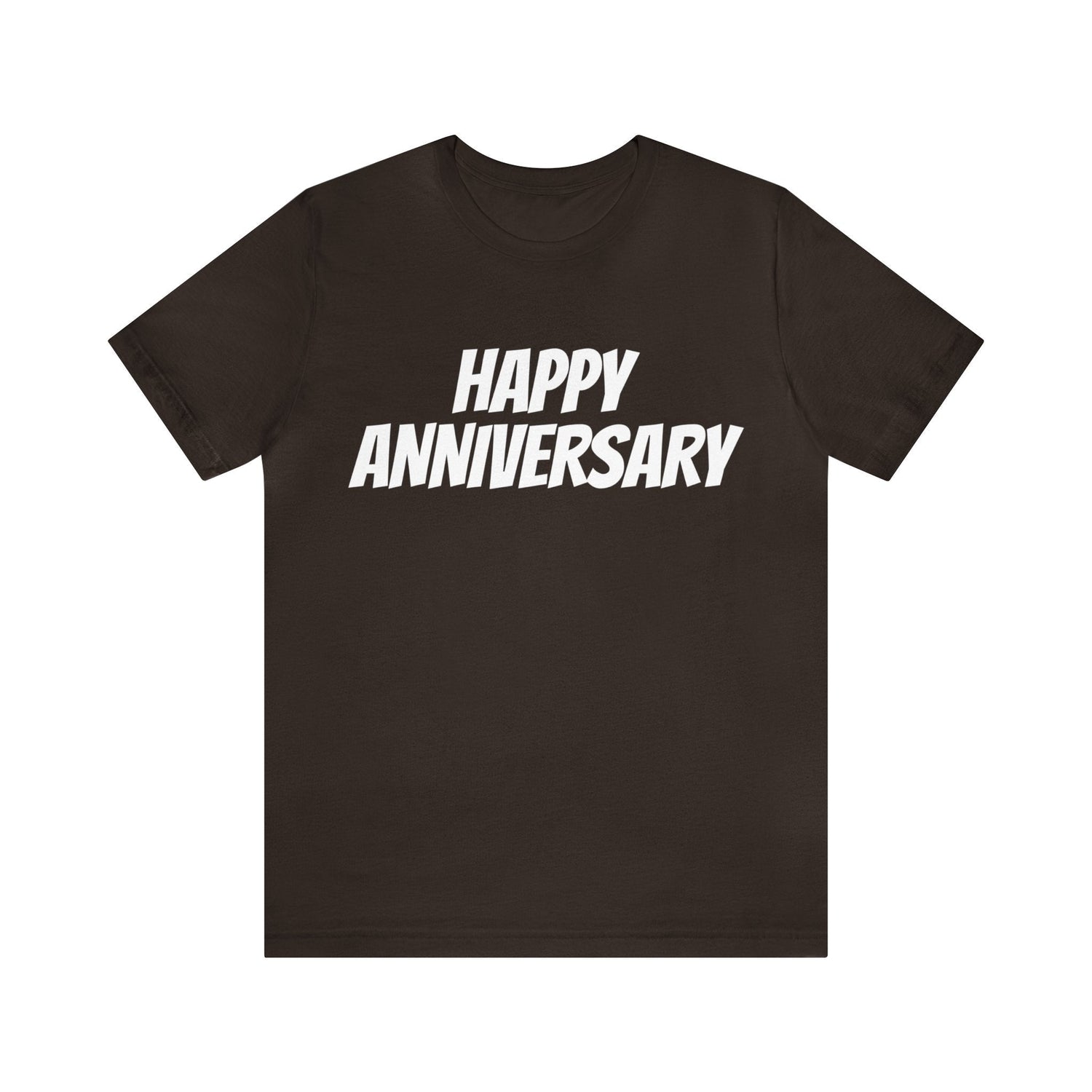 Brown T-Shirt Anniversary Text Shirt for Men & Women Black Bella Canvas Shirts for Tshirt Outfit Aesthetic Petrova Designs