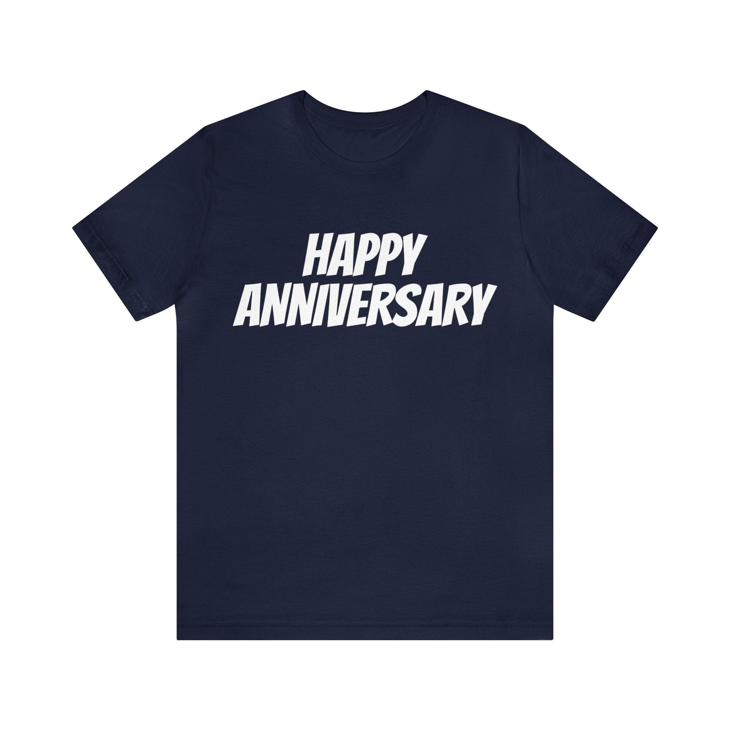 Navy T-Shirt Anniversary Text Shirt for Men & Women Black Bella Canvas Shirts for Tshirt Outfit Aesthetic Petrova Designs