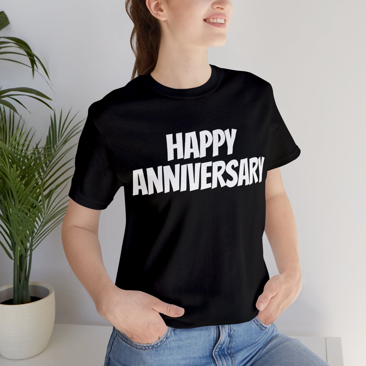 T-Shirt Anniversary Text Shirt for Men & Women Black Bella Canvas Shirts for Tshirt Outfit Aesthetic Petrova Designs