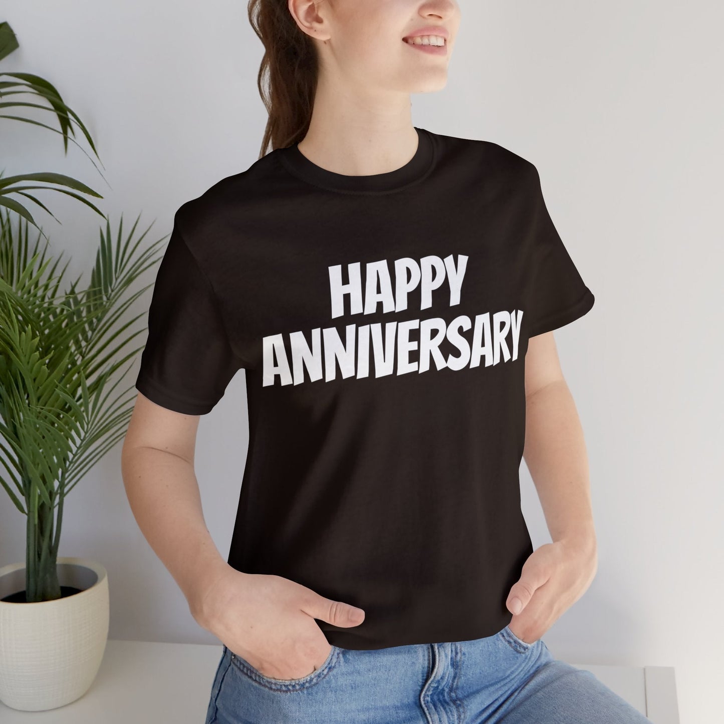 T-Shirt Anniversary Text Shirt for Men & Women Black Bella Canvas Shirts for Tshirt Outfit Aesthetic Petrova Designs