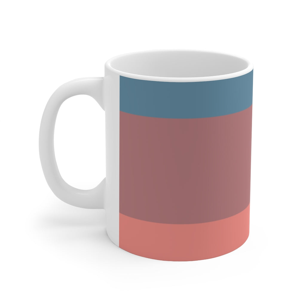 Mug Coffee Mug Your Ceramic Mug Drinkware In Blue and Pink Petrova Designs