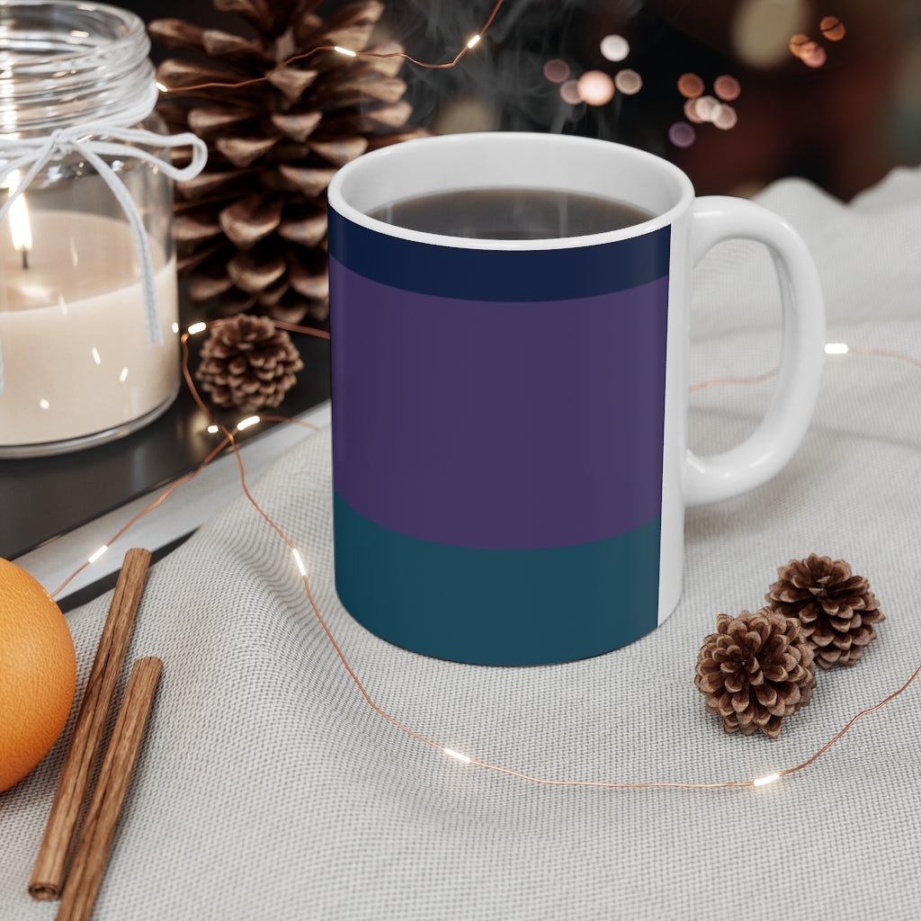 Mug Coffee Mug Your Ceramic Mug Drinkware In Blue and Purple Petrova Designs