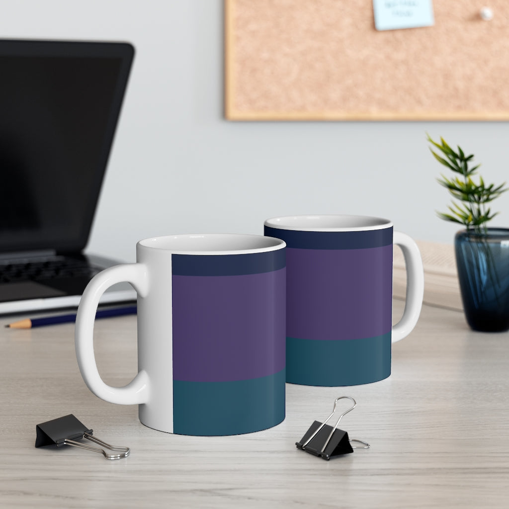 Mug Coffee Mug Your Ceramic Mug Drinkware In Blue and Purple Petrova Designs