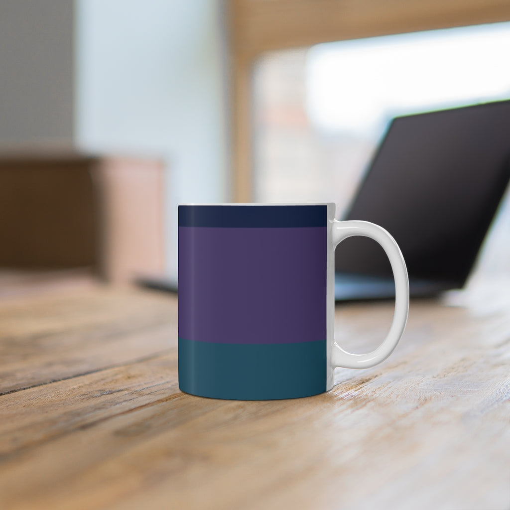 Mug Coffee Mug Your Ceramic Mug Drinkware In Blue and Purple Petrova Designs