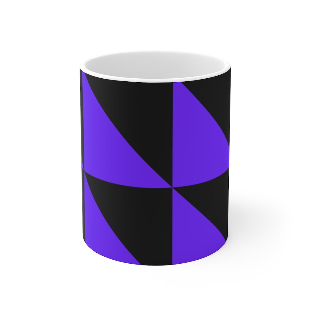 Mug Coffee Mug Your Ceramic Mug Drinkware In Purple and Black Petrova Designs