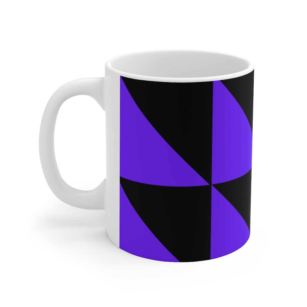 Mug Coffee Mug Your Ceramic Mug Drinkware In Purple and Black Petrova Designs