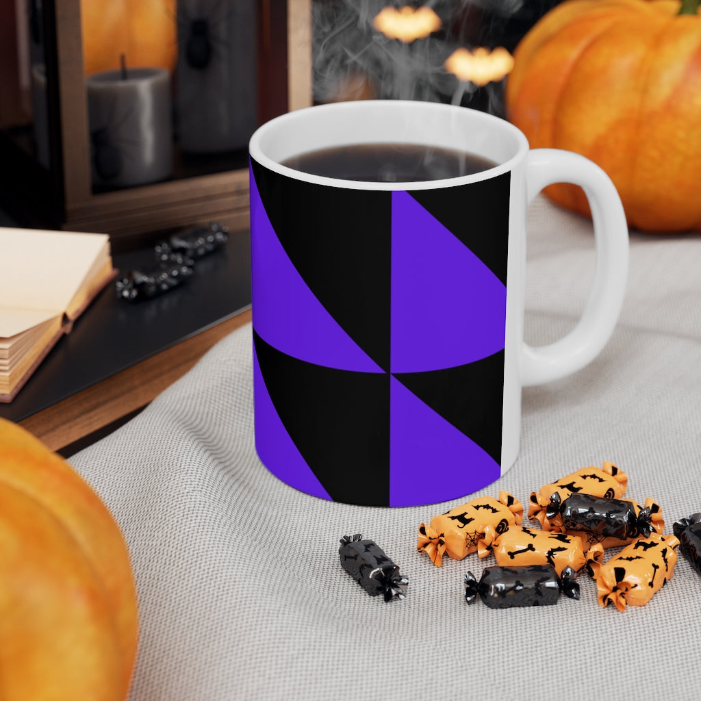 Mug Coffee Mug Your Ceramic Mug Drinkware In Purple and Black Petrova Designs