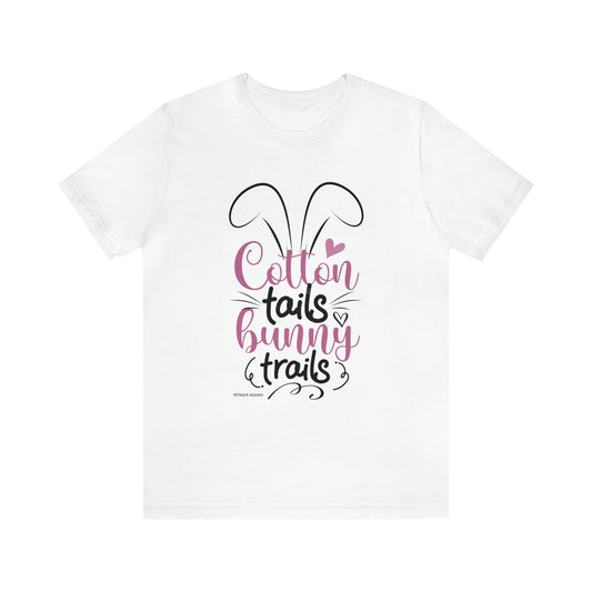T-Shirt Easter Text Shirt for Men & Women Black Bella Canvas Shirts for Tshirt Outfit Aesthetic Bunny Ears Petrova Designs