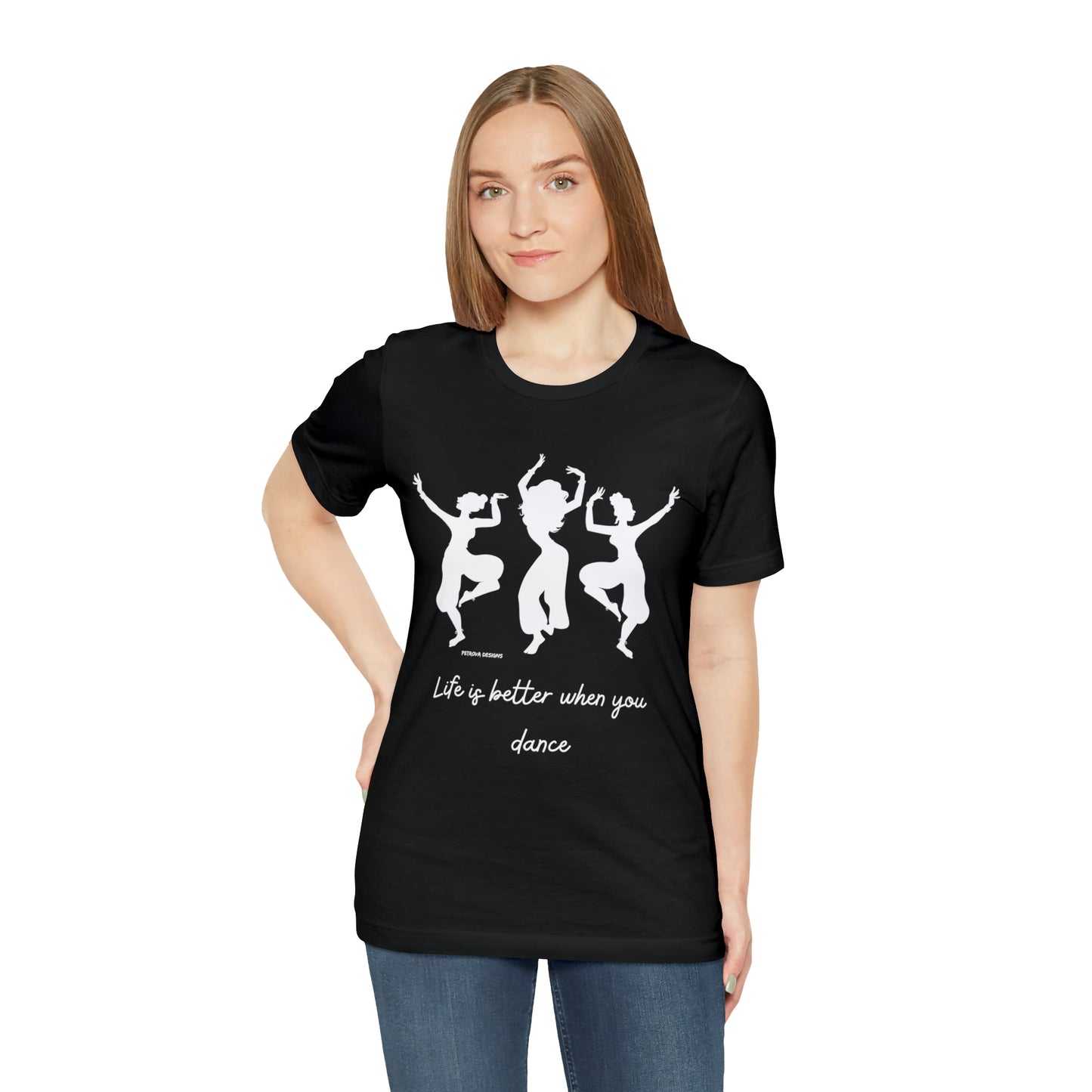 T-Shirt Graphic Tees for Men and Women Graphic Tee Shirts for Black Tshirt Outfits Dancer Dancing Petrova Designs