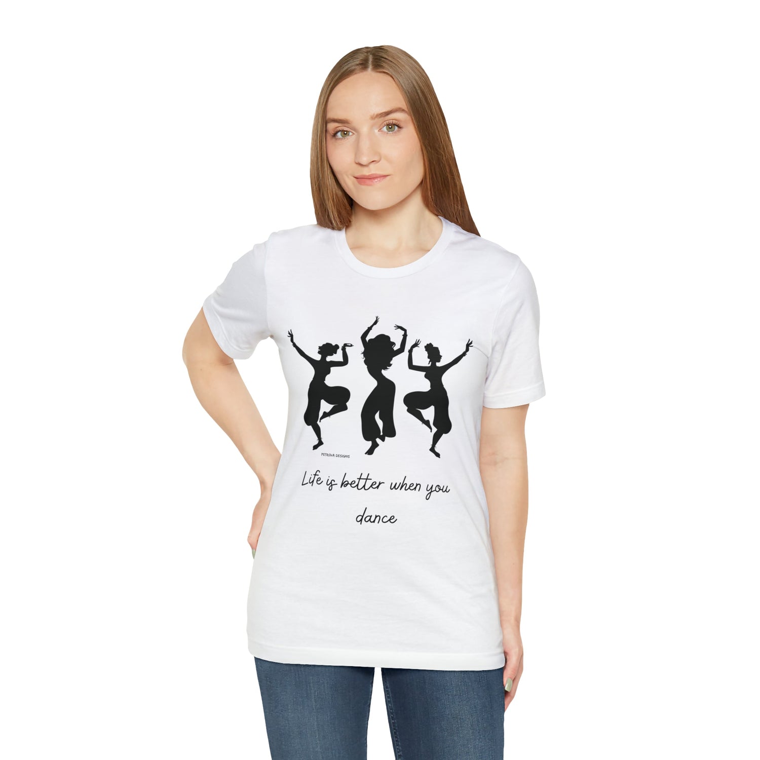 T-Shirt Graphic Tees for Men and Women Graphic Tee Shirts for Black Tshirt Outfits Dancer Dancing Petrova Designs