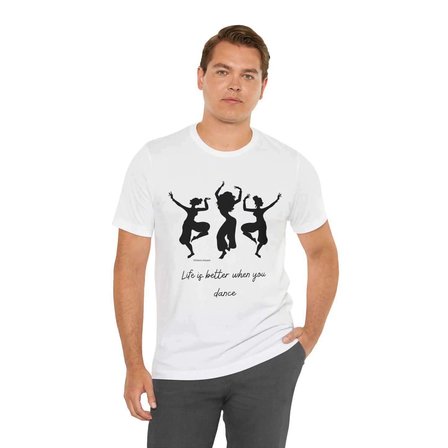 T-Shirt Graphic Tees for Men and Women Graphic Tee Shirts for Black Tshirt Outfits Dancer Dancing Petrova Designs