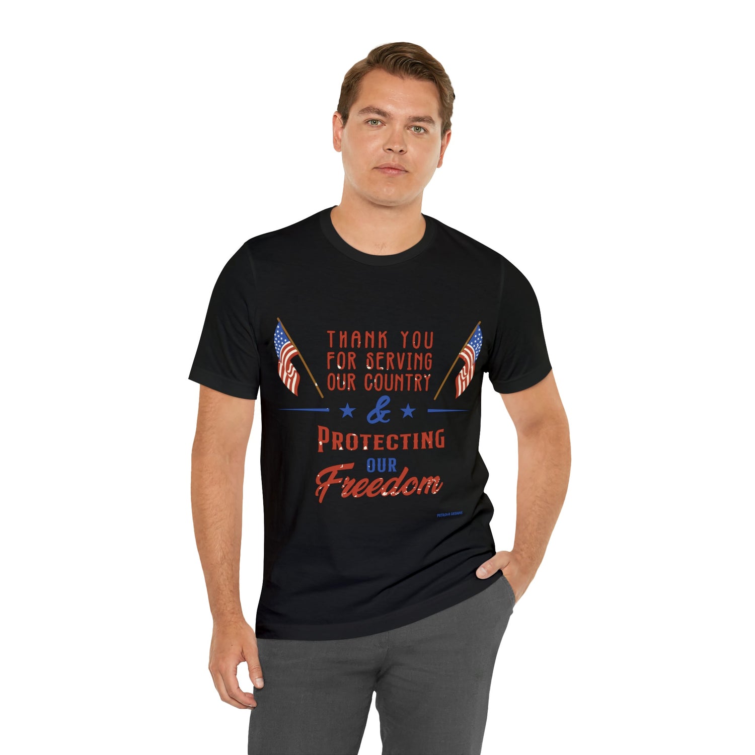 T-Shirt Graphic Tees for Men and Women Graphic Tee Shirts for Black Tshirt Outfits Veterans Day Petrova Designs